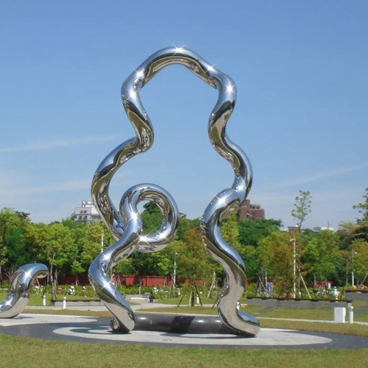 景观不锈钢创意雕塑 红色文化主题雕塑 园林金属景观雕塑 绿傲 - 爱企
